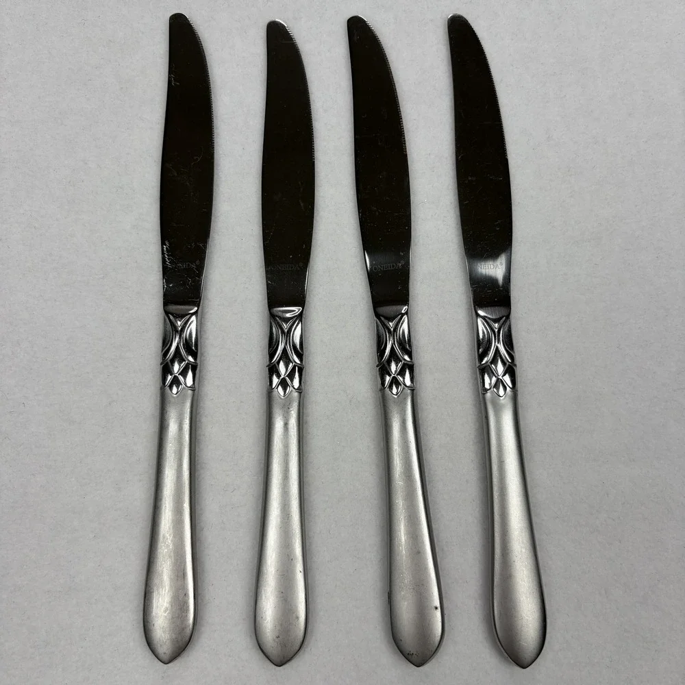 Oneida Simba-Jacqueline Stainless Steel Dinner Knives Set of 4